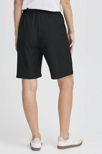 Elastic Waist Bermuda Shorts