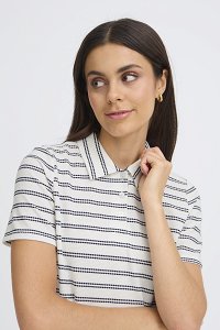 T-shirt πόλο ριγέ