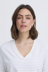 T-shirt κ/μ με V,FRFEBA TEE 2
