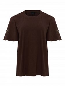 T-shirt με λούκια στα μανίκια