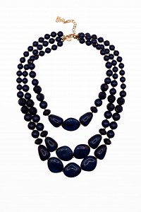 Necklace with layers and beads