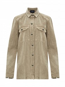 Jacket jean με τσέπες
