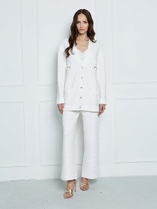 Πλεκτή ζακέτα oversized με waffle knit