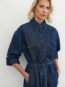 Φόρεμα Denim Σεμιζιέ
