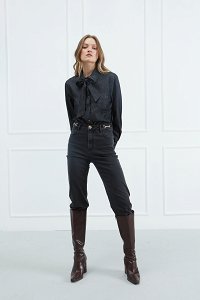 Denim Straight Pants
