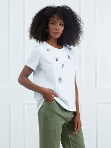 Blouse with Rhinestones
