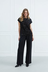 Wide-leg Denim Pants
