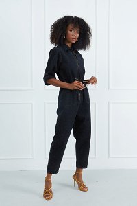 Φόρμα Ολόσωμη Denim Leopard