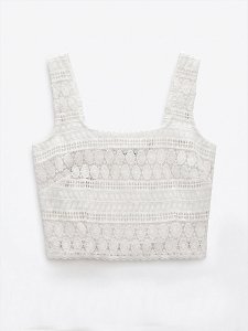 Lulu crochet top with wide straps