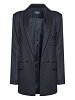 Striped Blazer with Embroidery