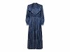 Shirt Dress with Ruffled Neckline