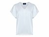 Satin Βlouse with V-neckline