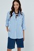 striped long-sleeve twill shirt