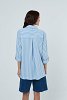 striped long-sleeve twill shirt