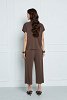 V-neck blouse with seams