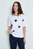 floral applique blouse