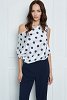 blouse with different shoulders
