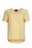 V-neck blouse with logo print