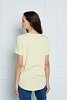V-neck blouse with logo print