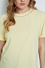 Rhinestone-trim T-shirt with 3D print