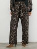 Leopard Print Elastic Waist Trousers