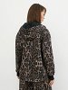 Leopard Print Sweatshirt Jacket