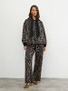 Leopard Print Sweatshirt Jacket