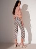 Slim Cropped Pants with Print