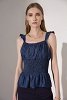 Smocked Peplum Top