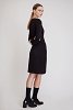 Elastic fitted dress with buttons on shoulders (JERSEY 6)