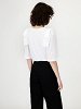 Jersey Blous V-neck with bow in shoulders