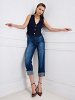 Denim pant straight cropped