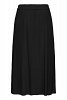 Elastic Waist Midi Skirt