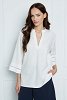 linen blouse with eyelet details