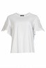 Manina T-shirt with pintuck sleeves