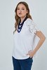 Noa T-shirt with broderie sleeves