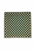 Polka dot scarf with stripes