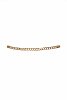 Gold metallic belt with buckle