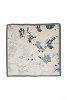 Floral and polka dot patterned scarf