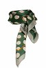 Polka dot scarf with stripes