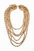 Κολιέ μακρύ με marble beads και layers