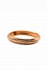 Gold bracelet with raised design