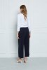 knitted V-Neck blouse with buttons