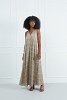 Printed Dress with V-neckline