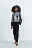 Striped Turtleneck Top