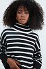Striped Turtleneck Top