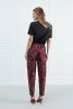 Printed barrel pants