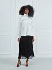 Knitted Turtleneck Sweater with Embroidery