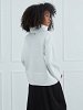 Knitted Turtleneck Sweater with Embroidery