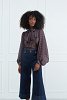 Printed Blouse with Ruffles